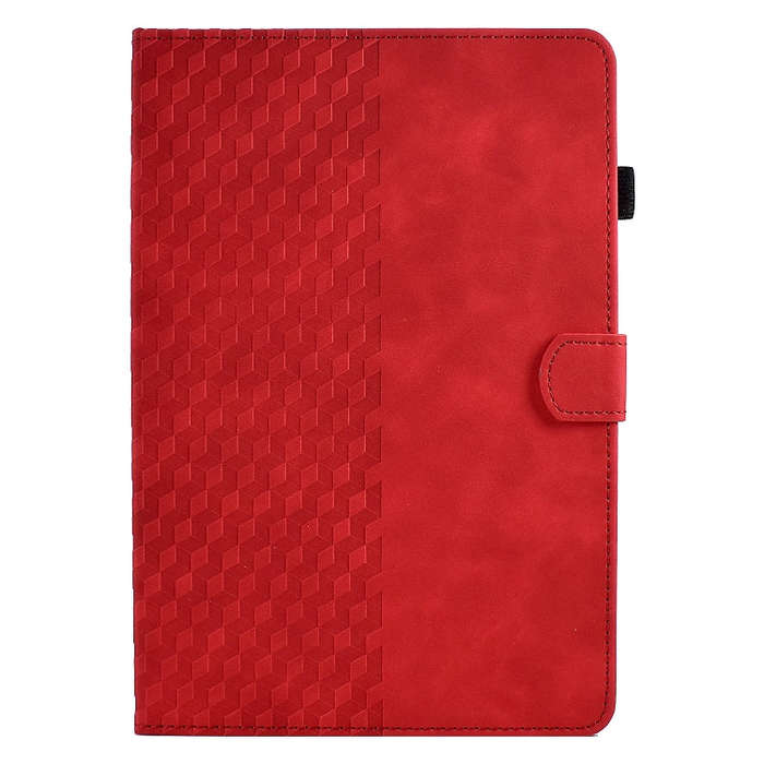 For Lenovo Tab P11 Gen 2 Rhombus Embossed Leather Tablet Case(Red)