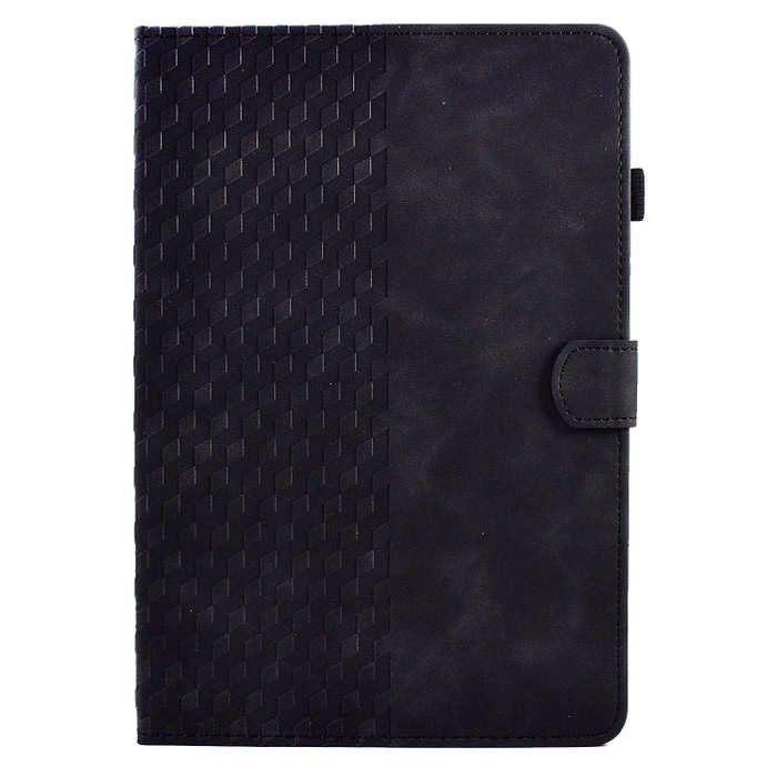 For Lenovo Tab P11 Pro Gen 2 Rhombus Embossed Leather Tablet Case(Black)