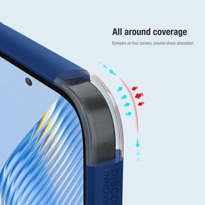 For Honor Magic5 NILLKIN Frosted Shield Pro PC + TPU Phone Case(Blue)