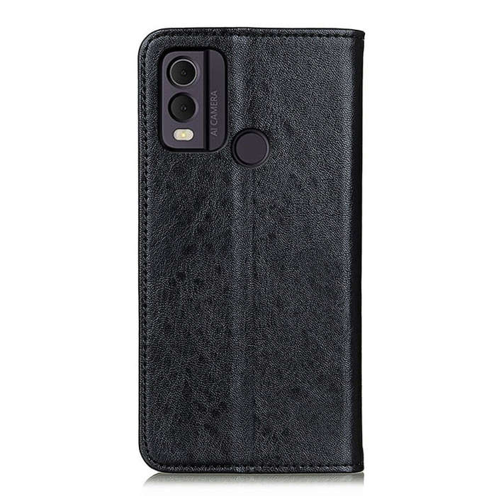 For Nokia C22 4G Magnetic Crazy Horse Texture Leather Phone Case(Black)