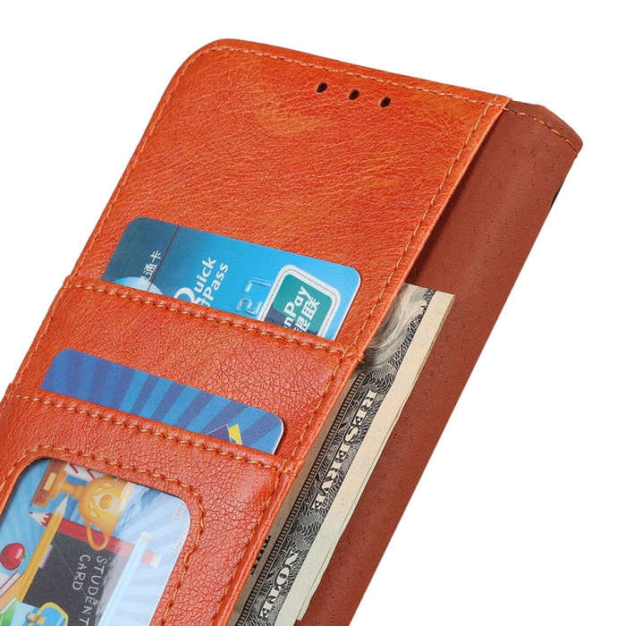For Nokia C22 4G Nappa Texture Leather Phone Case(Orange)