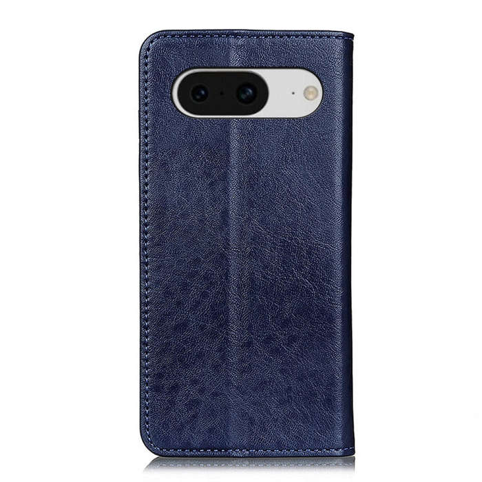 For Google Pixel 8 Magnetic Crazy Horse Texture Leather Phone Case(Blue)