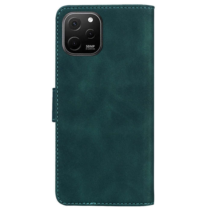 For Huawei nova Y61 / Enjoy 50z Skin Feel Pure Color Flip Leather Phone Case(Green)