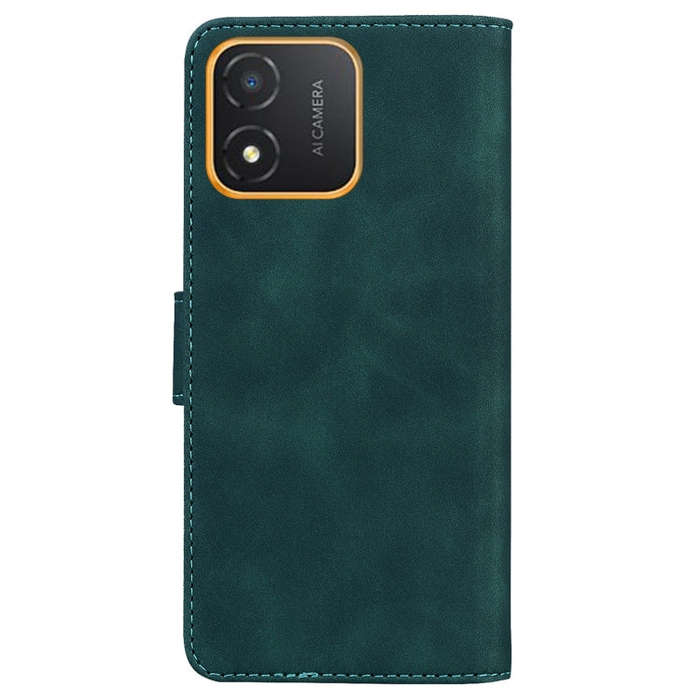 For Honor X5 Skin Feel Pure Color Flip Leather Phone Case(Green)