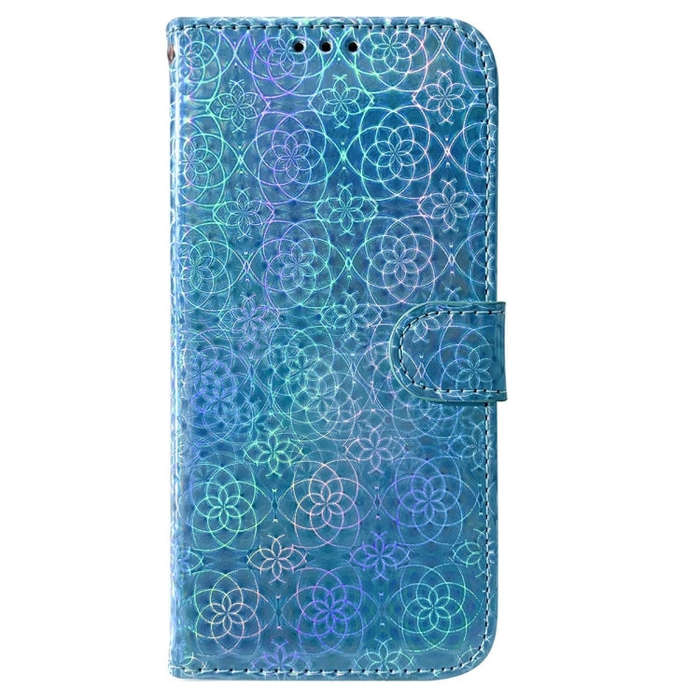 For Google Pixel 8 Colorful Magnetic Buckle Leather Phone Case(Blue)