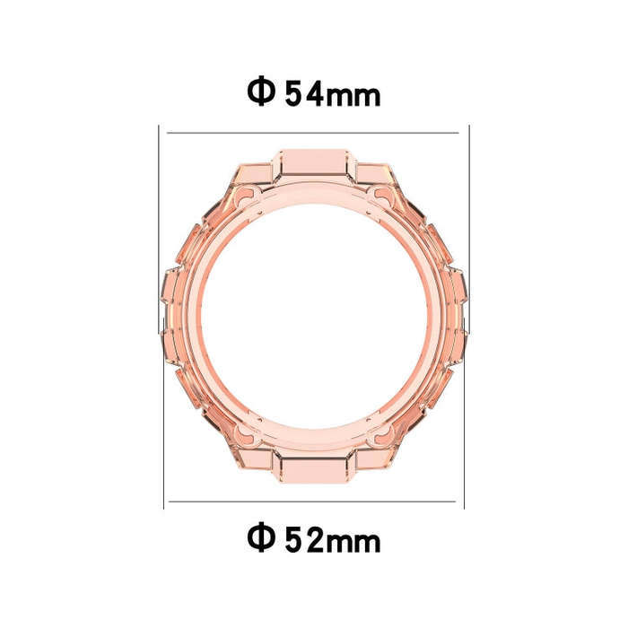 For Huami Amazfit T-Rex A1918 Tyrannosaurus TPU Watch Case(Transparent Black)