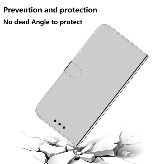 For Honor X5 Imitated Mirror Surface Leather Phone Case(Silver)