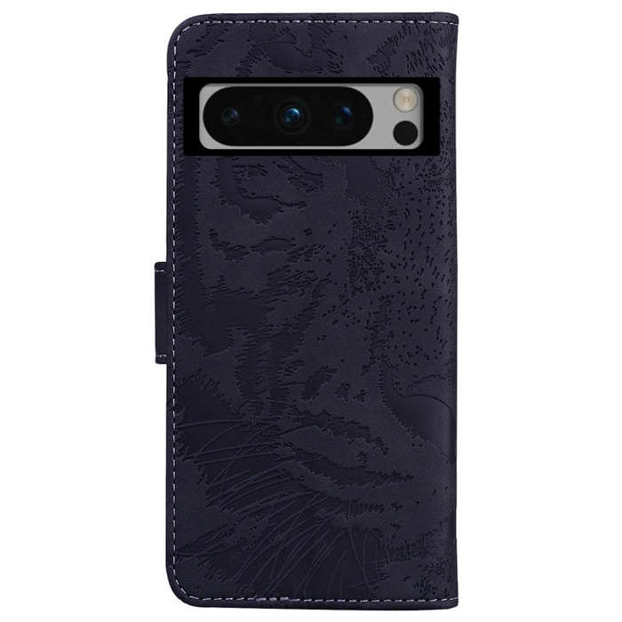For Google Pixel 8 Pro Tiger Embossing Pattern Flip Leather Phone Case(Black)