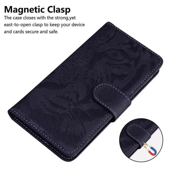 For Google Pixel 8 Pro Tiger Embossing Pattern Flip Leather Phone Case(Black)