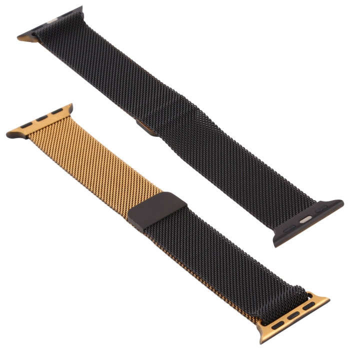 For Apple Watch Series 7 41mm / 6 & SE & 5 & 4 40mm / 3 & 2 & 1 38mm Milanese Gradient Stainless ...