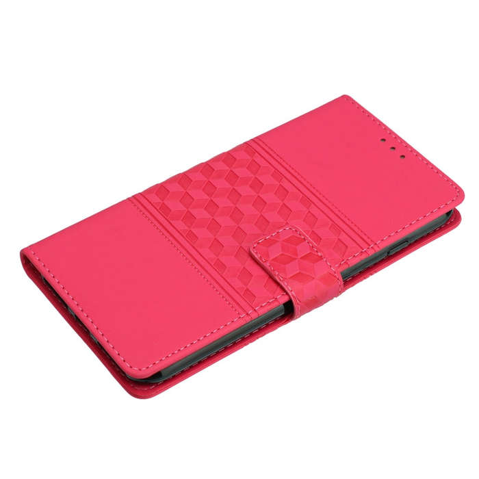 For Google Pixel 8 Pro Diamond Embossed Skin Feel Leather Phone Case with Lanyard(Red)