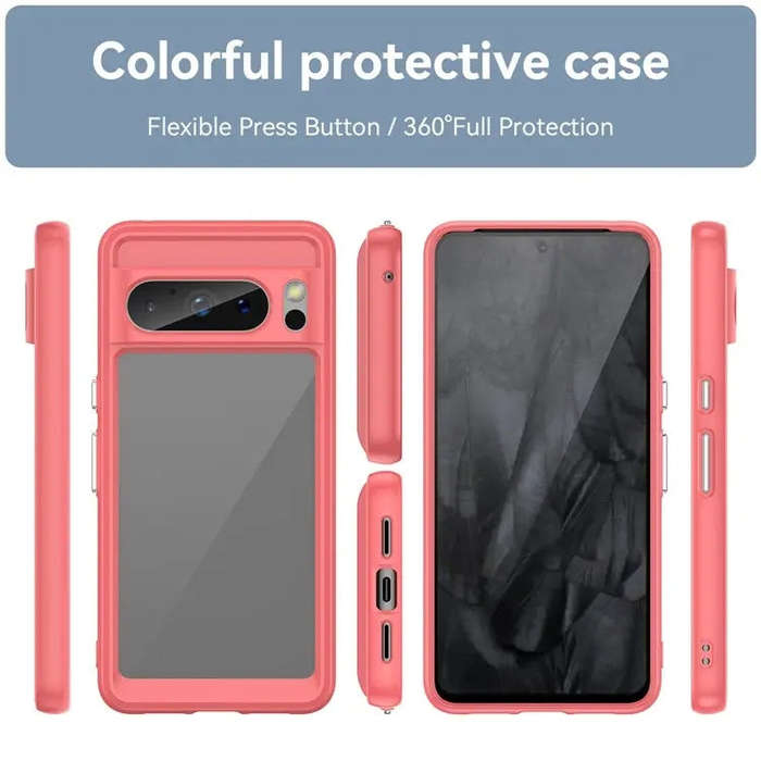 For Google Pixel 8 Pro Colorful Series Acrylic + TPU Phone Case(Red)