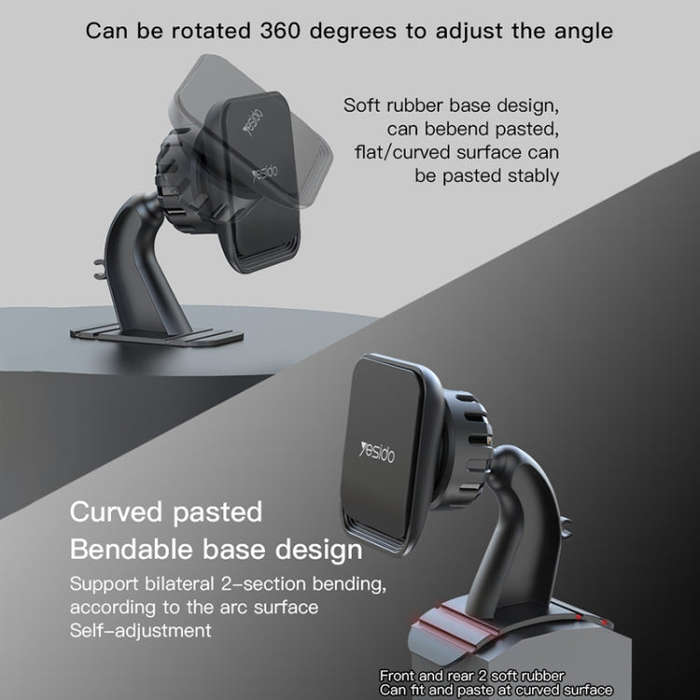 Yesido C110 Car Center Console Paste Magsafe Magnetic Phone Bracket(Black)