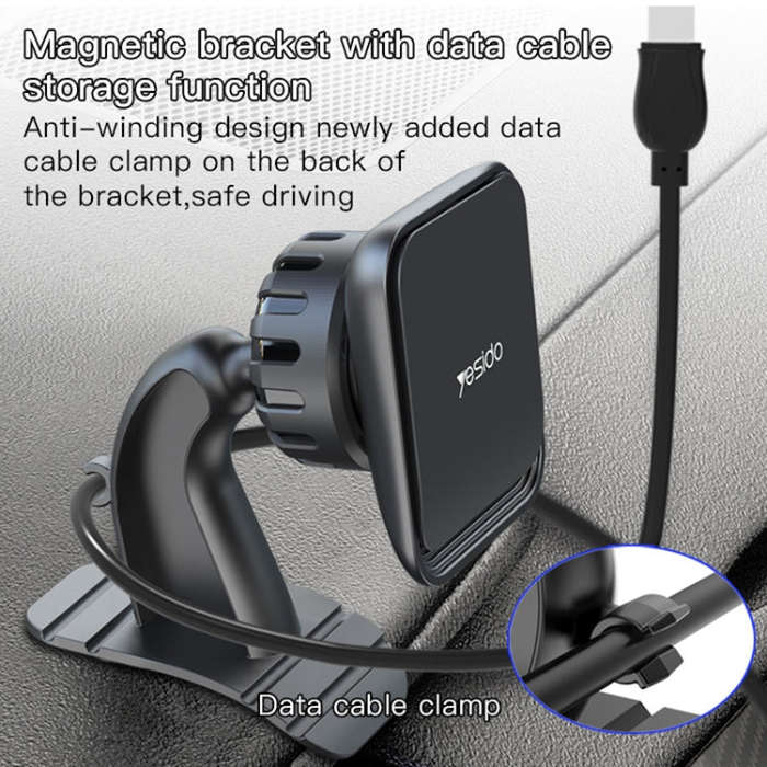 Yesido C110 Car Center Console Paste Magsafe Magnetic Phone Bracket(Black)