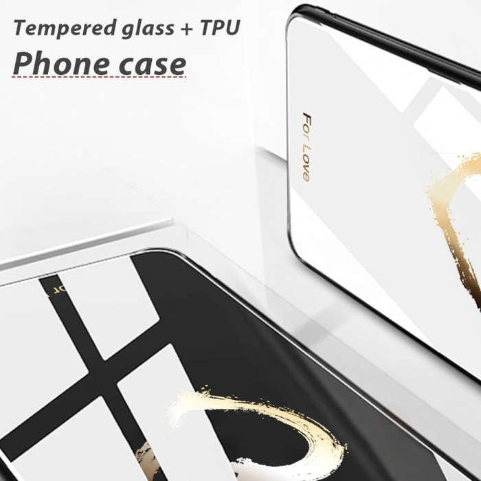 For Infinix Hot 20i Colorful Painted Glass Phone Case(Sapling)