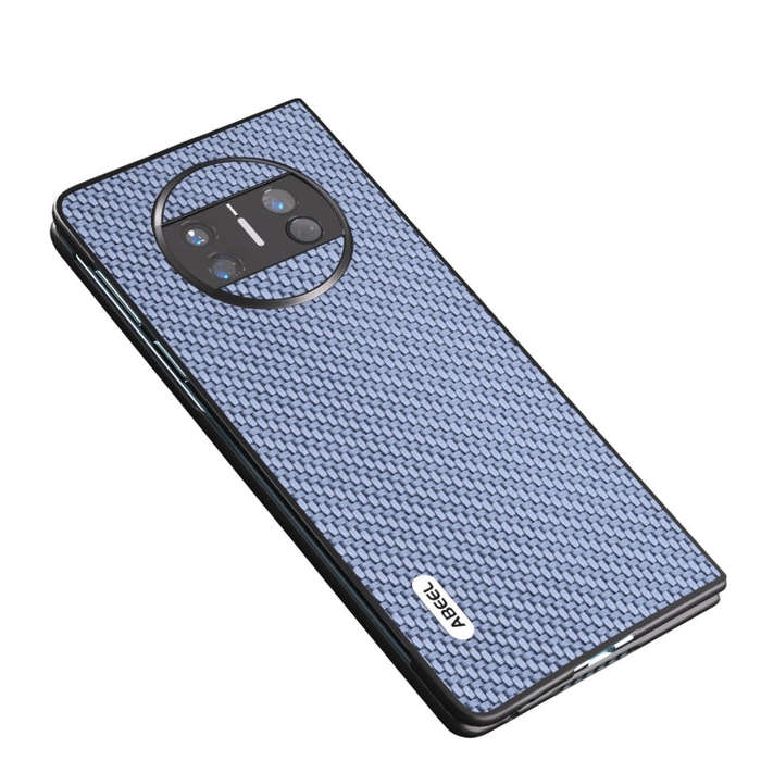For Huawei Mate X3 ABEEL Carbon Fiber Texture Protective Phone Case(Light Blue)