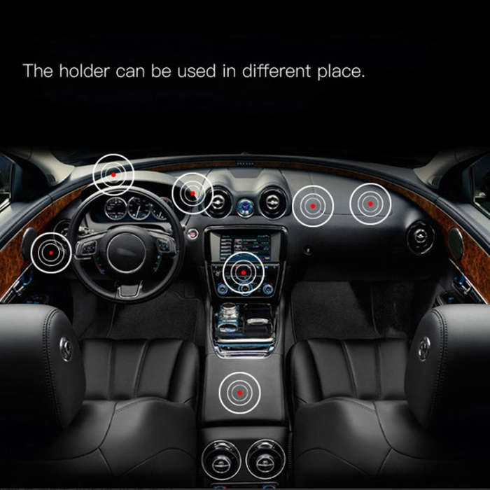 Yesido C38 Car Round Plate Magnetic Phone Holder(Black)