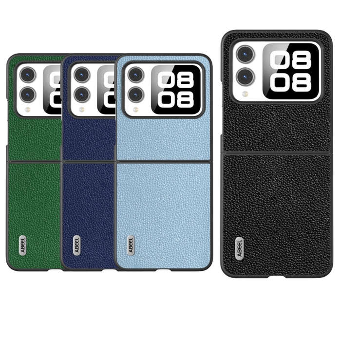 For Huawei nova Flip ABEEL Black Edge Genuine Mino Phone Case(Green)