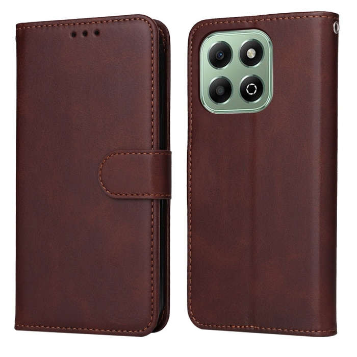 For Honor X6b 4G / X6c 4G / X5b / X5b Plus Classic Calf Texture Flip Leather Phone Case(Brown)