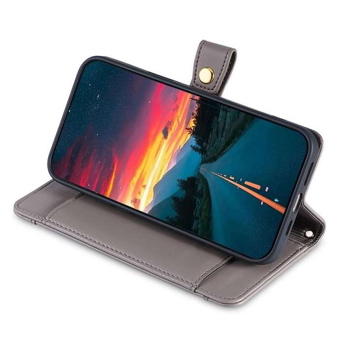For Honor X8c 4G Sheep Texture Cross-body Zipper Wallet Leather Phone Case(Grey)