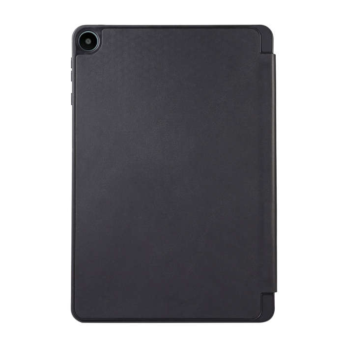 For Huawei MatePad SE Solid Color 3-folding Leather Tablet Case(Black)