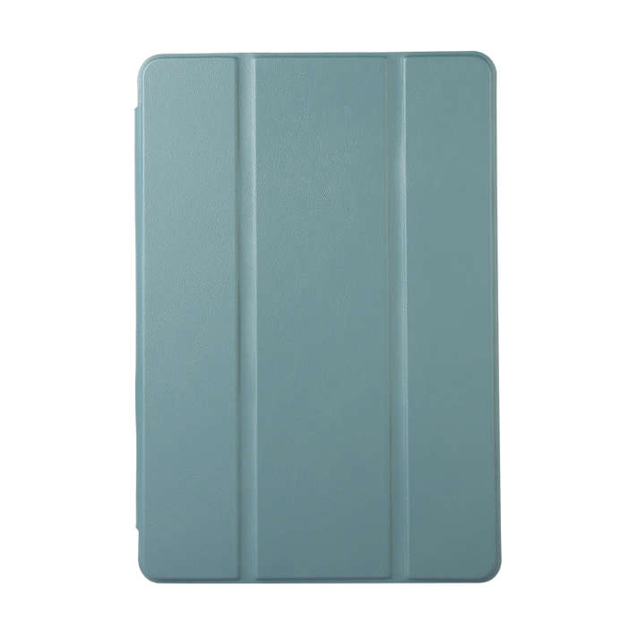 For Huawei MatePad SE Solid Color 3-folding Leather Tablet Case(Dark Green)