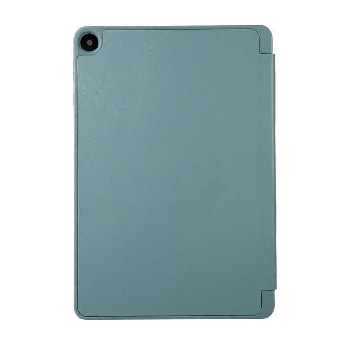 For Huawei MatePad SE Solid Color 3-folding Leather Tablet Case(Dark Green)