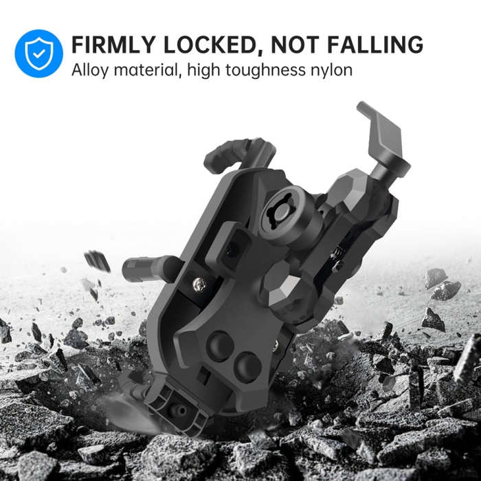 WUPP CS-1848A1 Motorcycle Shock Absorption Riding Phone Holder, Style:Rearview Mirror Type