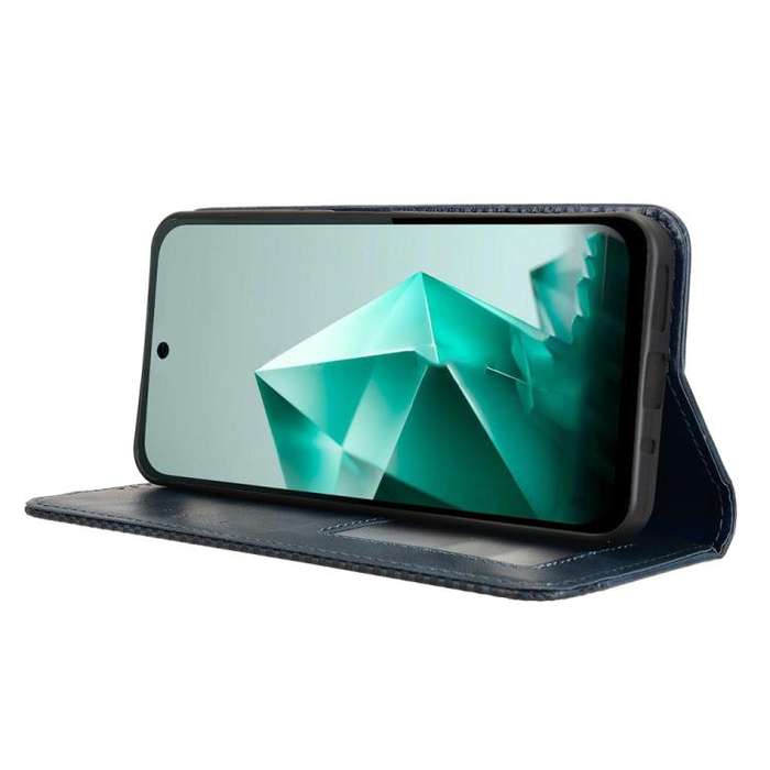 For Infinix Note 50x 5G Magnetic Buckle Retro Texture Leather Phone Case(Blue)