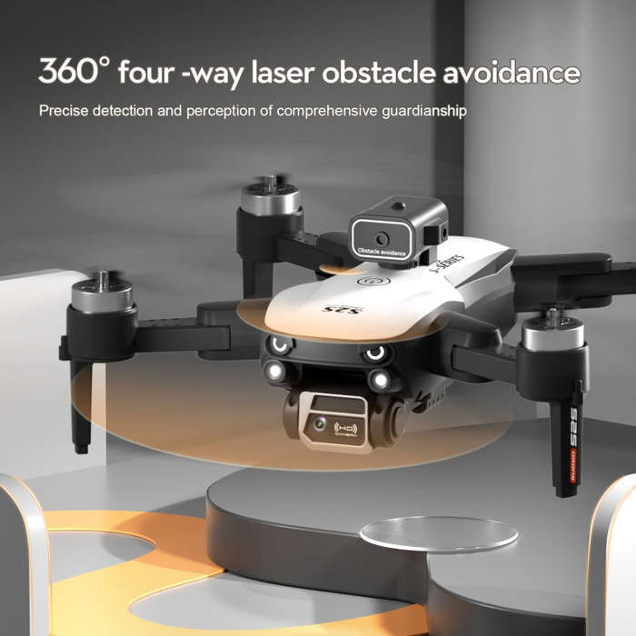 LS-S2S Obstacle Avoidance Brushless Dual Lens Aerial Photography Folding Drone, Specification:4K(...