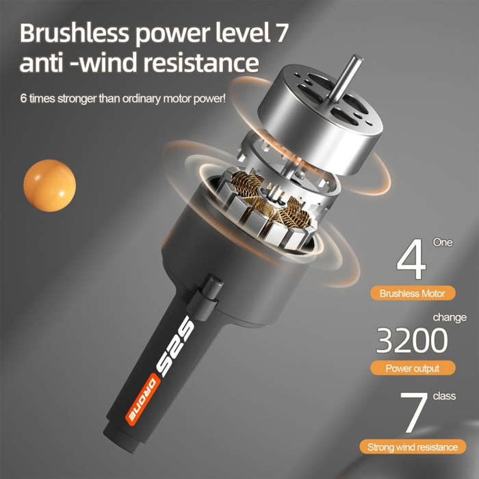 LS-S2S Obstacle Avoidance Brushless Dual Lens Aerial Photography Folding Drone, Specification:4K(...