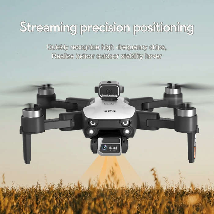 LS-S2S Obstacle Avoidance Brushless Dual Lens Aerial Photography Folding Drone, Specification:4K(...