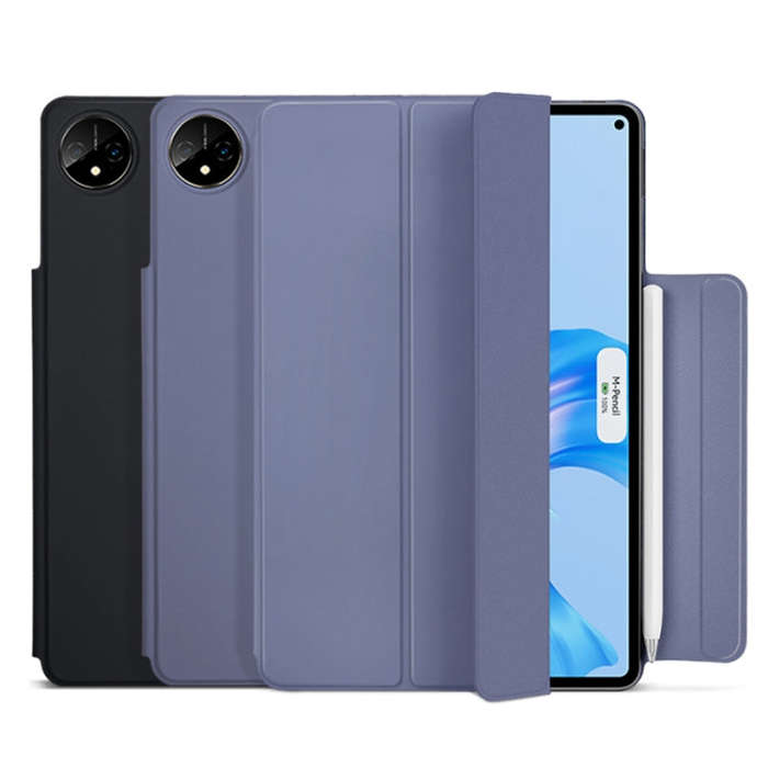 For Huawei Matepad 11 2021 3-fold Double-sided Clip Buckle Magnetic Smart Tablet Case(Black)