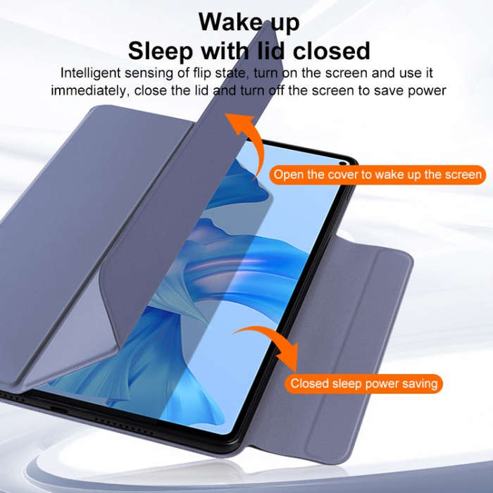 For Huawei Matepad Pro 11 3-fold Double-sided Clip Buckle Magnetic Smart Tablet Case(Black)