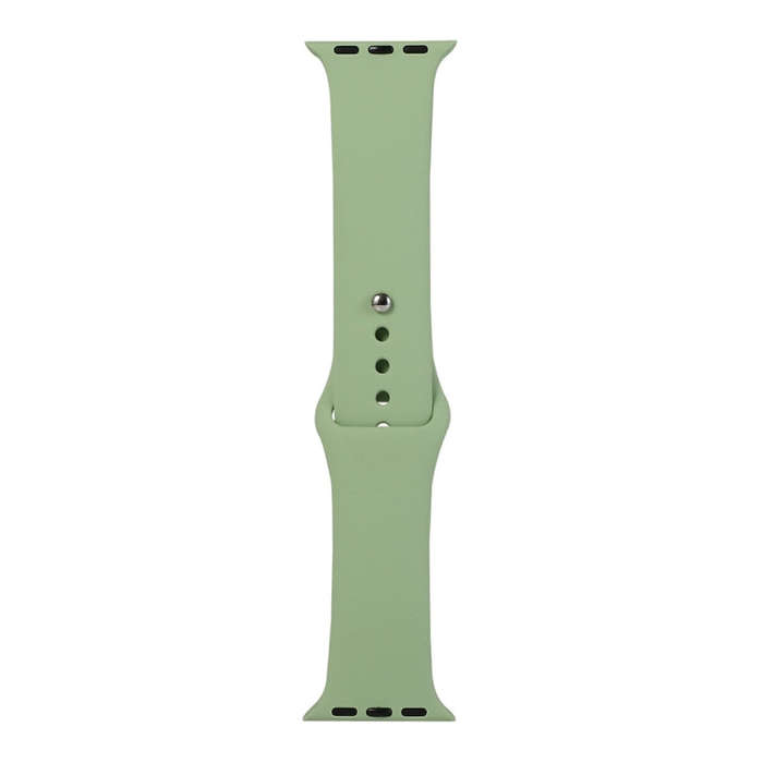 For Apple Watch Series 9&8&7 41mm / SE 3&SE 2&6&SE&5&4 40mm / 3&2&1 38mm Silicone Watch Band, Lon...