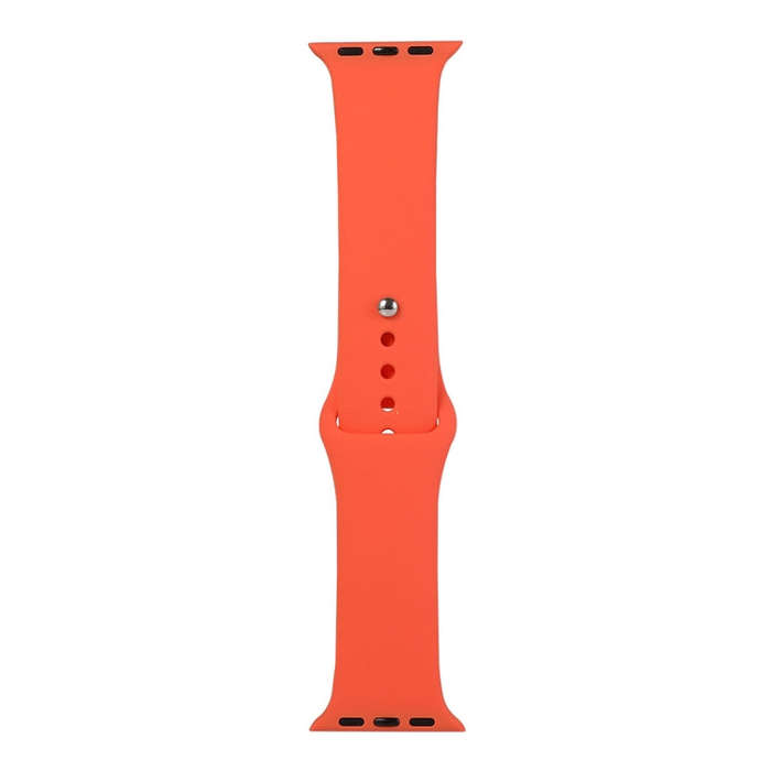 For Apple Watch Series 9&8&7 41mm / SE 3&SE 2&6&SE&5&4 40mm / 3&2&1 38mm Silicone Watch Band, Sho...