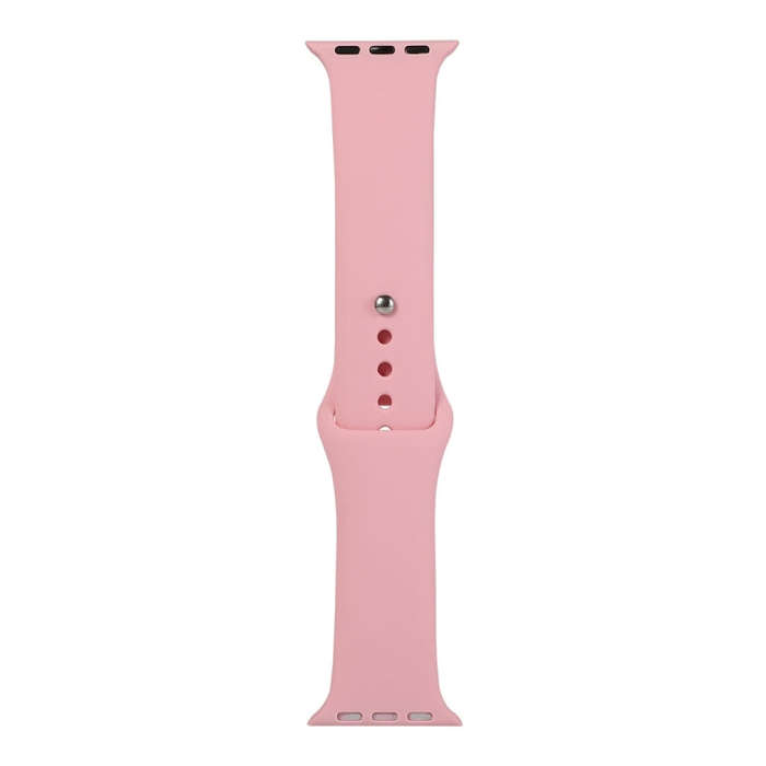 For Apple Watch Series 9&8&7 41mm / SE 3&SE 2&6&SE&5&4 40mm / 3&2&1 38mm Silicone Watch Band, Sho...