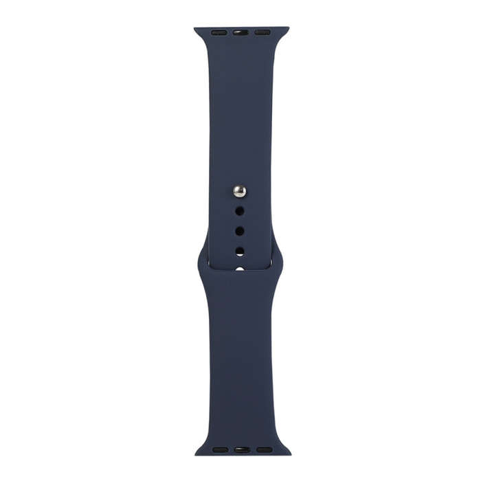 For Apple Watch Series 9&8&7 41mm / SE 3&SE 2&6&SE&5&4 40mm / 3&2&1 38mm Silicone Watch Band, Sho...