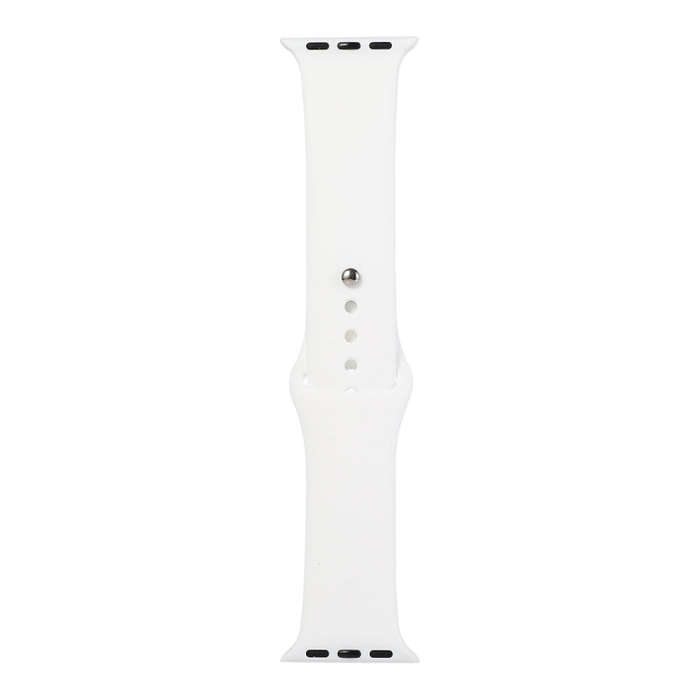 For Apple Watch Series 9&8&7 41mm / SE 3&SE 2&6&SE&5&4 40mm / 3&2&1 38mm Silicone Watch Band, Sho...