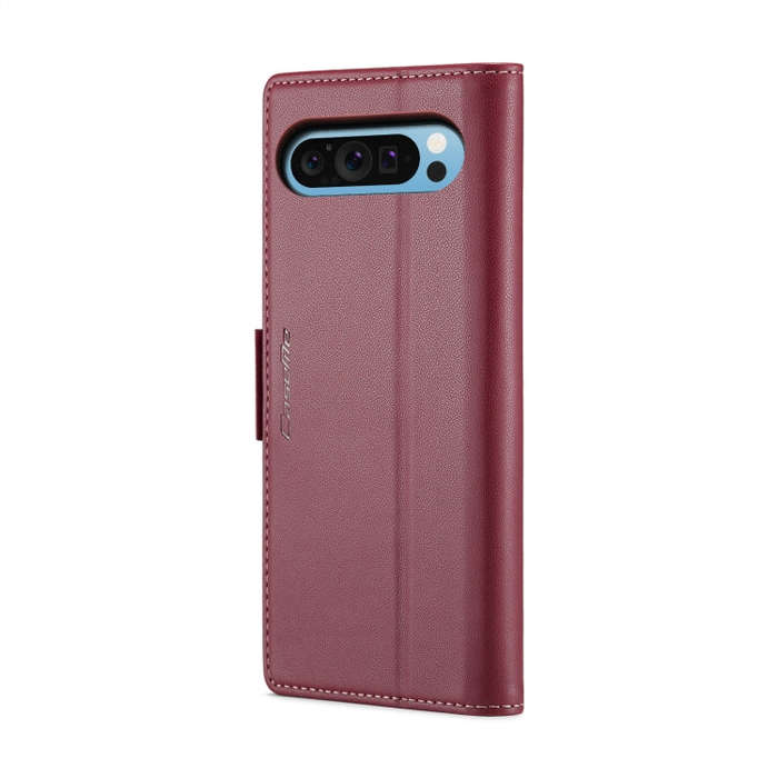 For Google Pixel 10 Pro XL / 9 Pro XL CaseMe 023 Butterfly Buckle Litchi Texture RFID Anti-theft ...