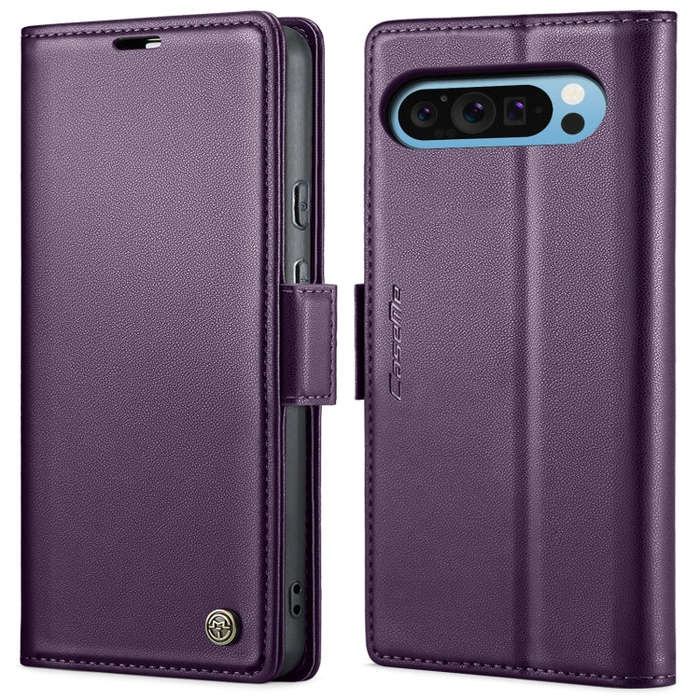 For Google Pixel 10 Pro XL / 9 Pro XL CaseMe 023 Butterfly Buckle Litchi Texture RFID Anti-theft ...