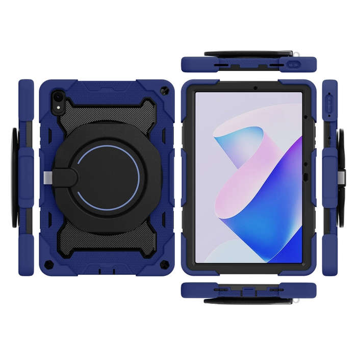 For Huawei MatePad 11 2023 Armor Contrast Color Silicone + PC Tablet Case(Navy Blue)