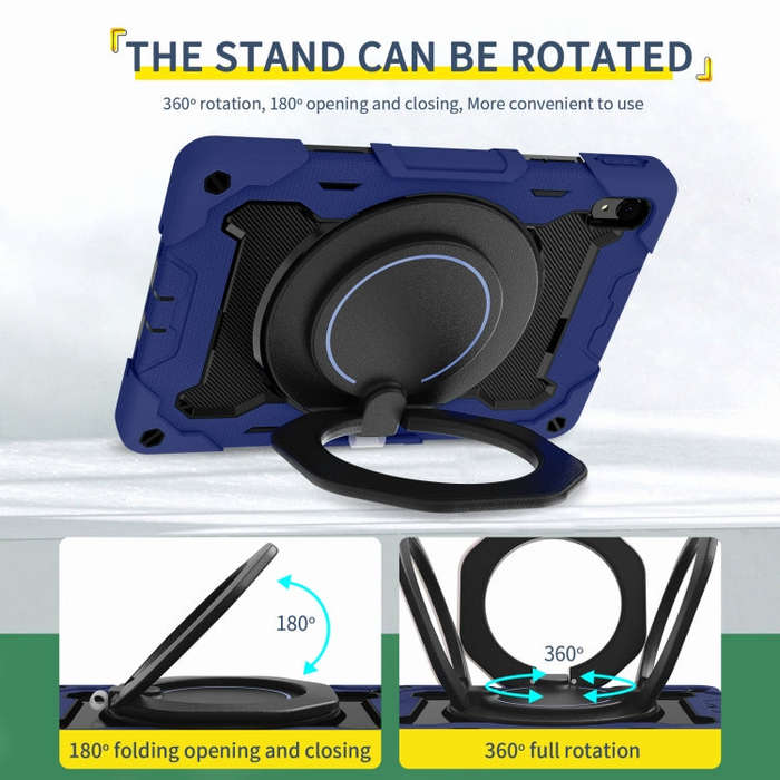For Huawei MatePad 11 2023 Armor Contrast Color Silicone + PC Tablet Case(Navy Blue)
