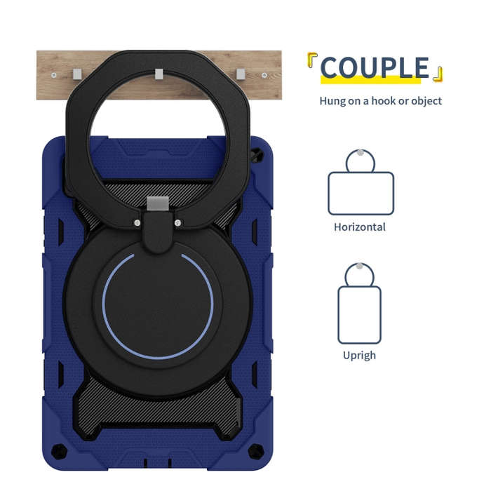 For Huawei MatePad 11 2023 Armor Contrast Color Silicone + PC Tablet Case(Navy Blue)