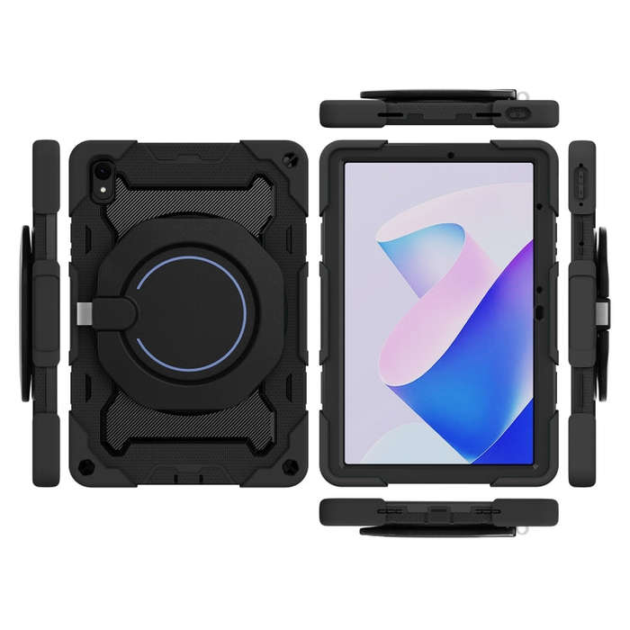 For Huawei MatePad 11 2023 Armor Contrast Color Silicone + PC Tablet Case(Black)