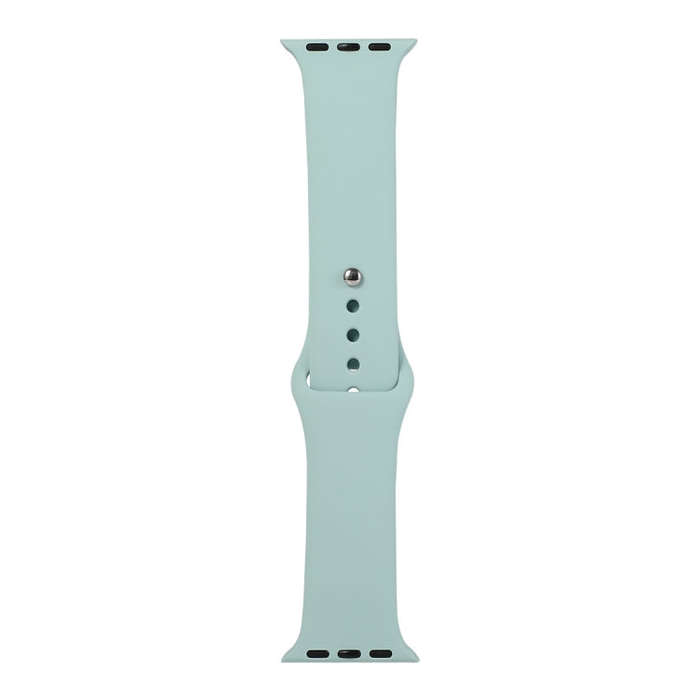 For Apple Watch Series 9&8&7 41mm / SE 3&SE 2&6&SE&5&4 40mm / 3&2&1 38mm Silicone Watch Band, Sho...