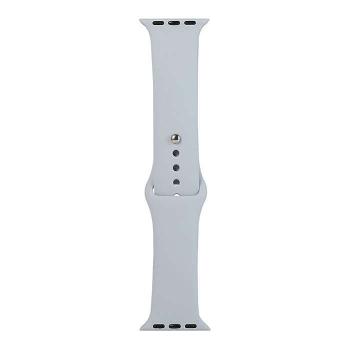 For Apple Watch Series 9&8&7 41mm / SE 3&SE 2&6&SE&5&4 40mm / 3&2&1 38mm Silicone Watch Band, Sho...