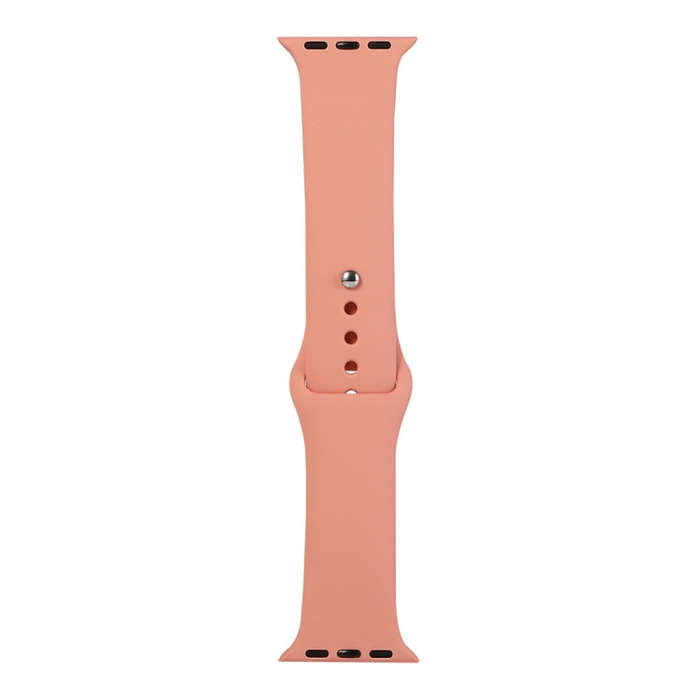 For Apple Watch Series 9&8&7 41mm / SE 3&SE 2&6&SE&5&4 40mm / 3&2&1 38mm Silicone Watch Band, Sho...