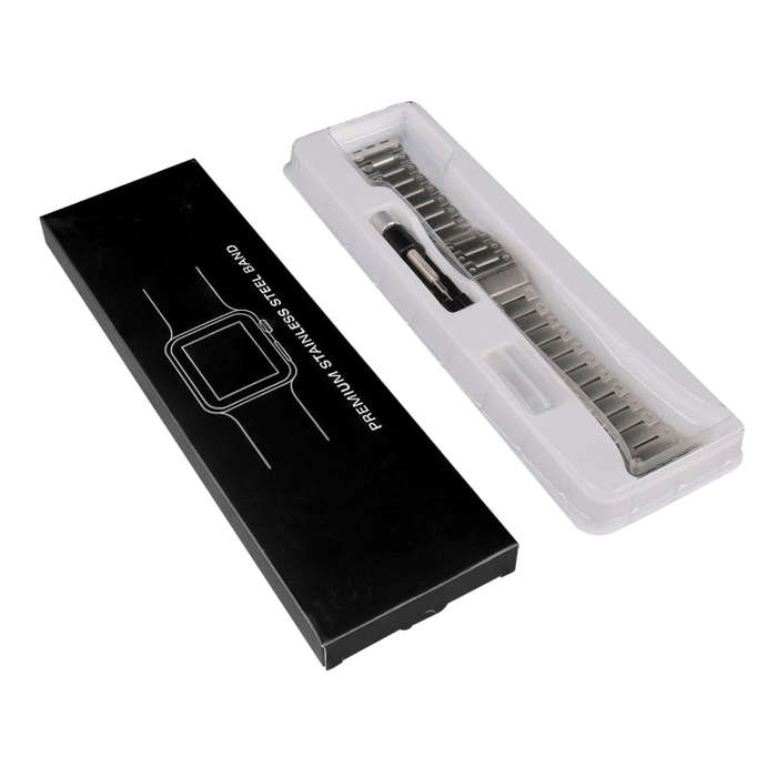 Double Rows Metal Watch Band For Apple Watch Ultra 2 49mm(Black)