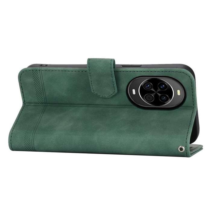 For Huawei nova 14 Dierfeng Dream Line TPU Hybrid PU Leather Phone Case(Green)